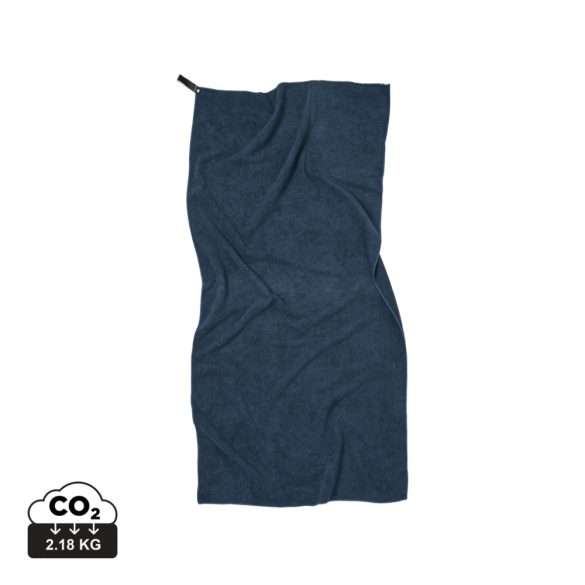 VINGA RPET active dry towel 140x70, blue