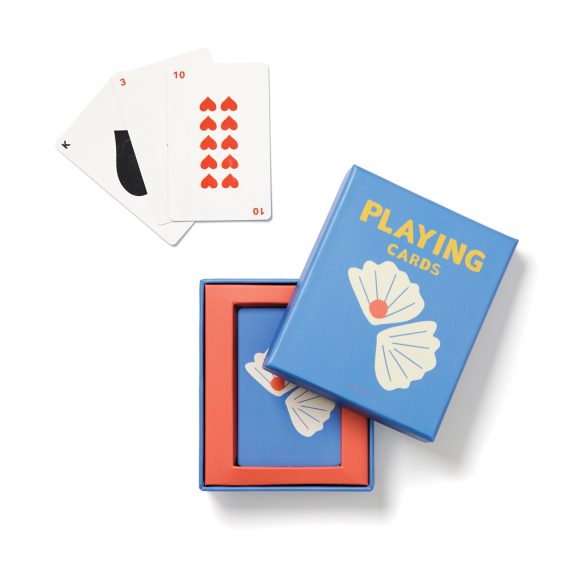 VINGA Playing cards coffee table edt., blue