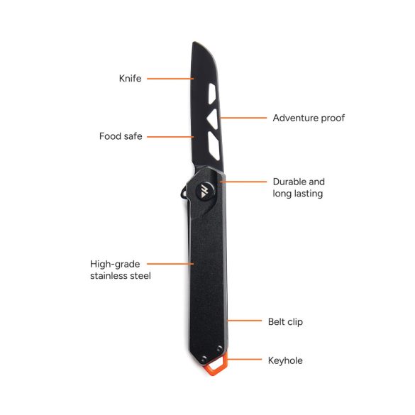 Nordic Drift Adventure Folding knife, black