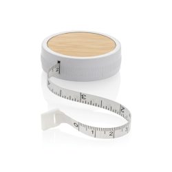 RCS recycled plastic & bamboo tailor tape, white