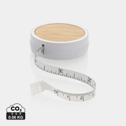 RCS recycled plastic & bamboo tailor tape, white