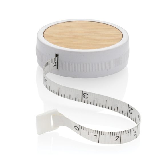 RCS recycled plastic & bamboo tailor tape, white