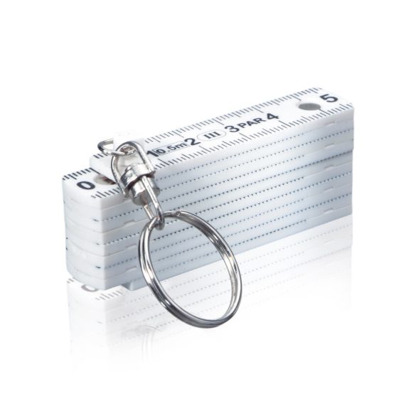 Mini folding rule, white