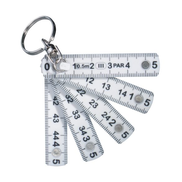 Mini folding rule, white