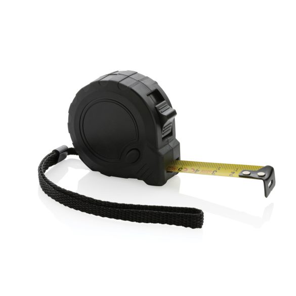 RCS recycled plastic 3M/16 mm tape with stop button, black