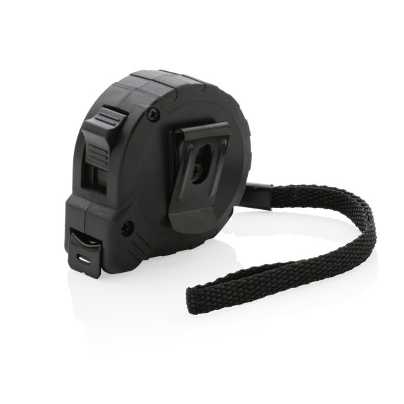 RCS recycled plastic 3M/16 mm tape with stop button, black