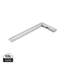 Ruler with level, silver