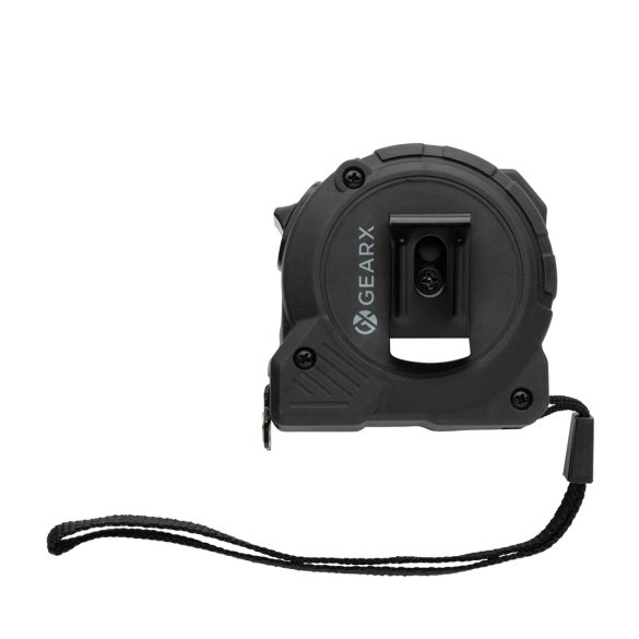 Gear X 5M measuring Tape with slow/fast retract function, black