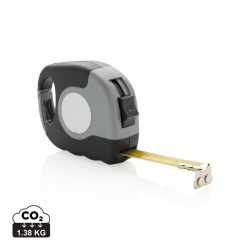 Measuring tape with carabiner, grey