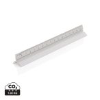 15cm. Aluminum triangular ruler, silver