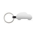 RCS recycled zinc alloy car keyring, silver