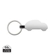 RCS recycled zinc alloy car keyring, silver