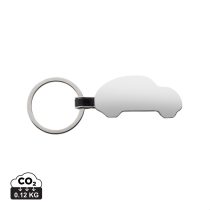 RCS recycled zinc alloy car keyring, silver