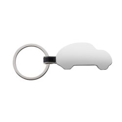 RCS recycled zinc alloy car keyring, silver