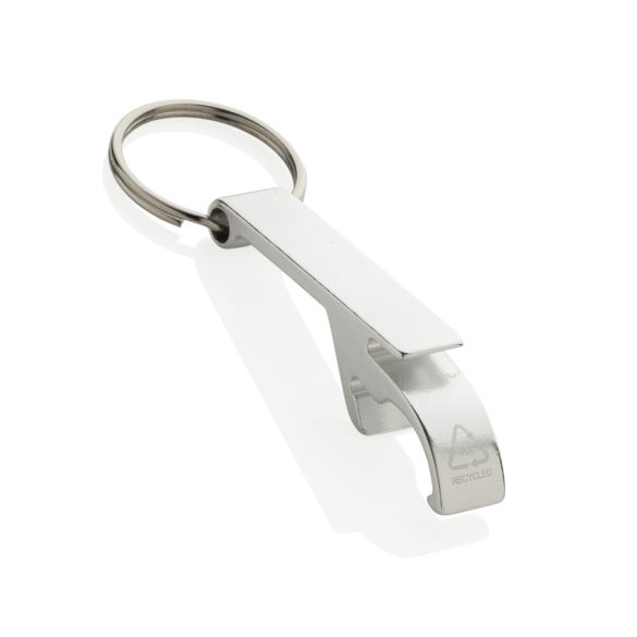 RCS recycled aluminum bottle and can opener, silver