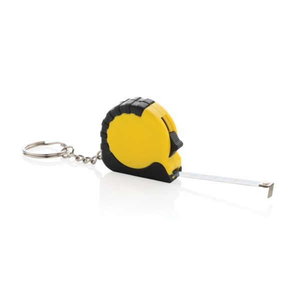 MeasureMate RCS reycled ABS 1 meter tape keychain, yellow