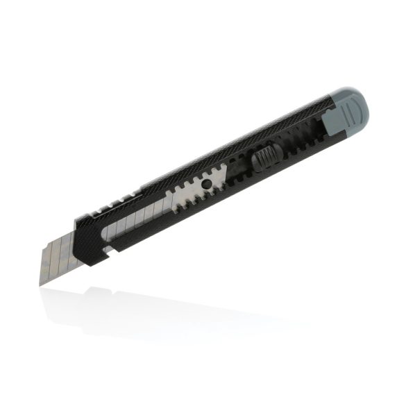 Refillable RCS recycled plastic snap-off knife, grey