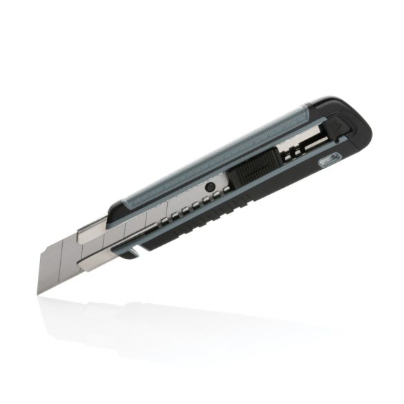 Refillable RCS rplastic heavy duty snap-off knife soft grip, grey