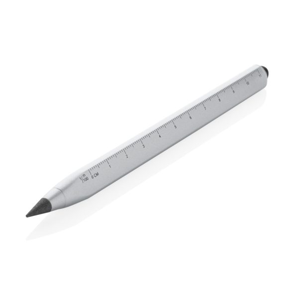 Eon RCS recycled aluminium infinity multitasking pen, silver