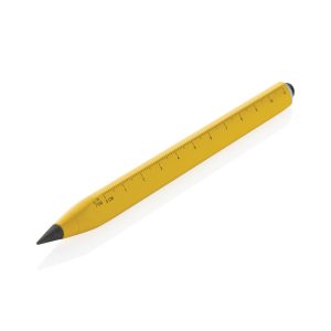 Eon RCS recycled aluminum infinity multitasking pen, yellow