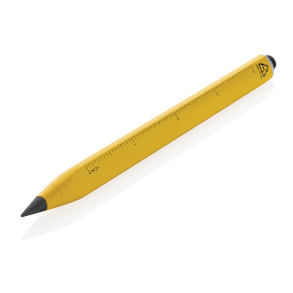 Eon RCS recycled aluminum infinity multitasking pen, yellow