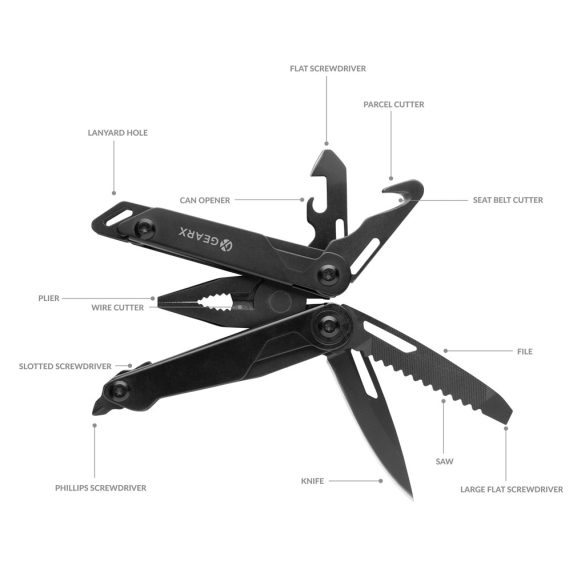 Gear X plier multitool, black