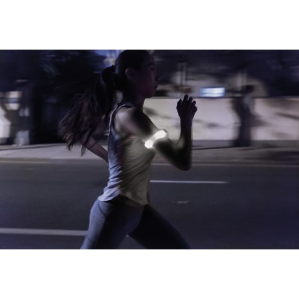 Safety led strap, white