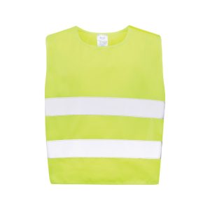 GRS recycled PET high-visibility safety vest 3-6 years, yellow