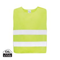   GRS recycled PET high-visibility safety vest 7-12 years, yellow