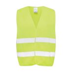 GRS recycled PET high-visibility safety vest, yellow