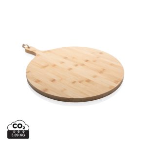 Ukiyo bamboo round serving board, brown