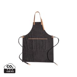 Deluxe canvas chef apron, black