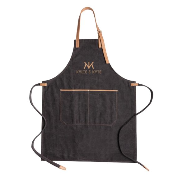 Deluxe canvas chef apron, black