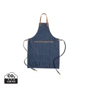 Deluxe canvas chef apron, blue