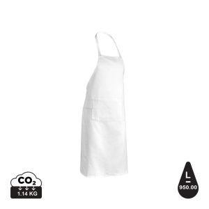 Impact AWARE™ Recycled cotton apron 180gr, white