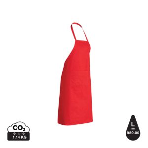Impact AWARE™ Recycled cotton apron 180gr, red