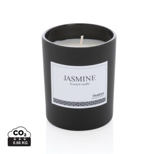 Ukiyo small scented candle in glass, black