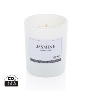 Ukiyo small scented candle in glass, white