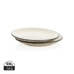 Ukiyo dinner plate set of 2, white