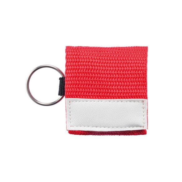 Keychain CPR mask, red