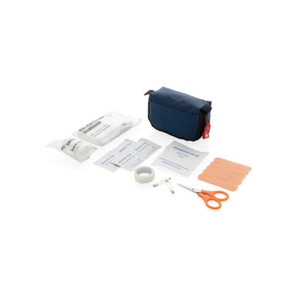 First aid set in pouch, navy