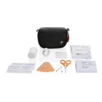 RCS recycled nubuck PU pouch first aid set mailable, black