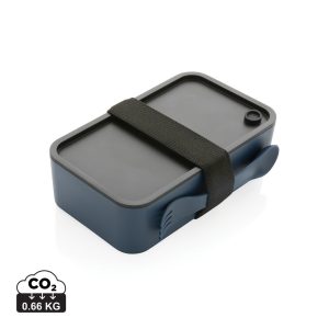 PP lunch box with spork, navy