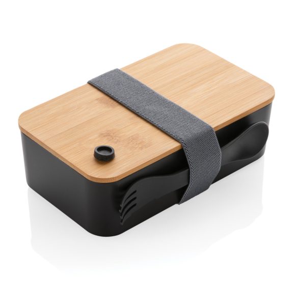 RCS RPP lunchbox with bamboo lid, black