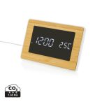 Utah RCS Rplastic FSC®bamboo LED weather station, brown