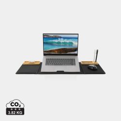   Impact AWARE RPET Foldable desk organizer with laptop stand, black