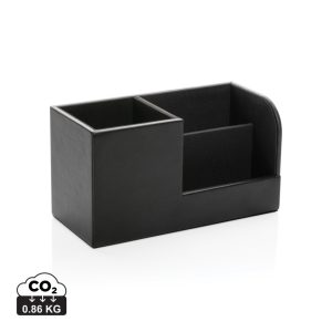 Swiss Peak RCS recycled PU Desk organiser, black