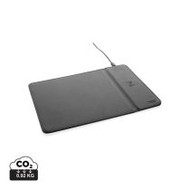 Swiss Peak RCS recycled PU 10W wireless charging mousepad, b