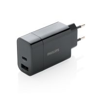 Philips ultra fast PD wall charger, black