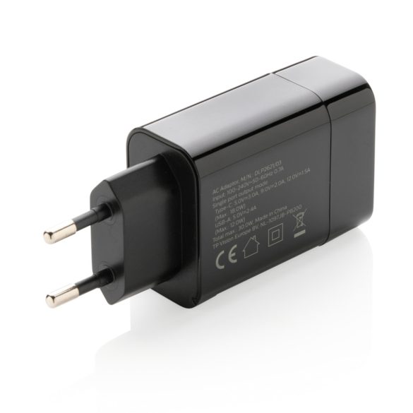 Philips ultra fast PD wall charger, black